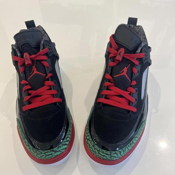 FQ1759-060 Nike Jordan Spizike Low Black Varsity Red Classic Green Men\'s  11.5